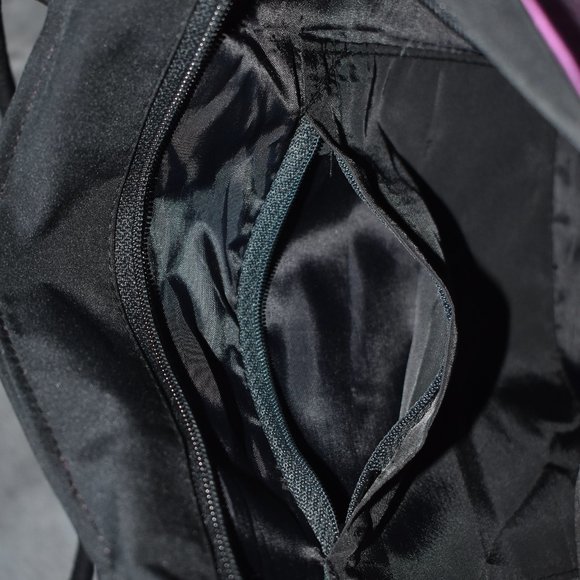 Iridescent Embroidered and Beaded Zipper Top Purse - Picture 8 of 16